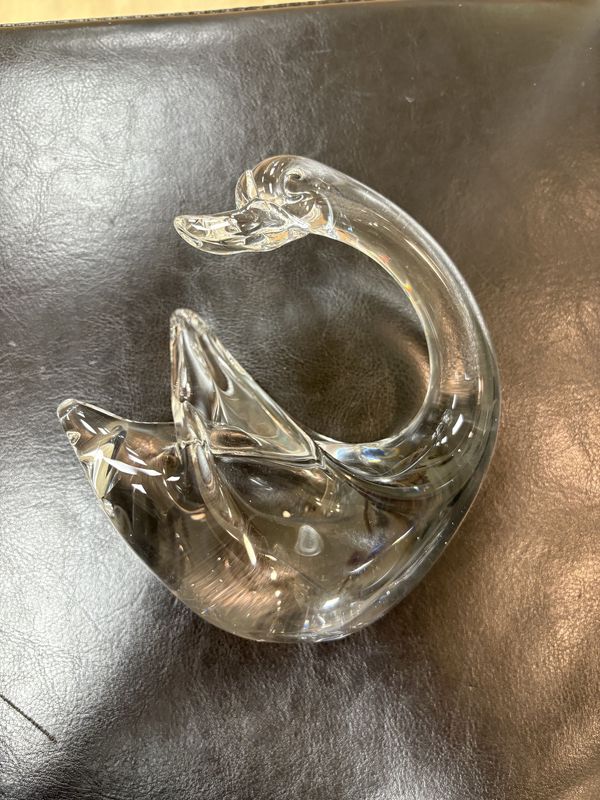 Glass. Sweden. Paperweight Goose