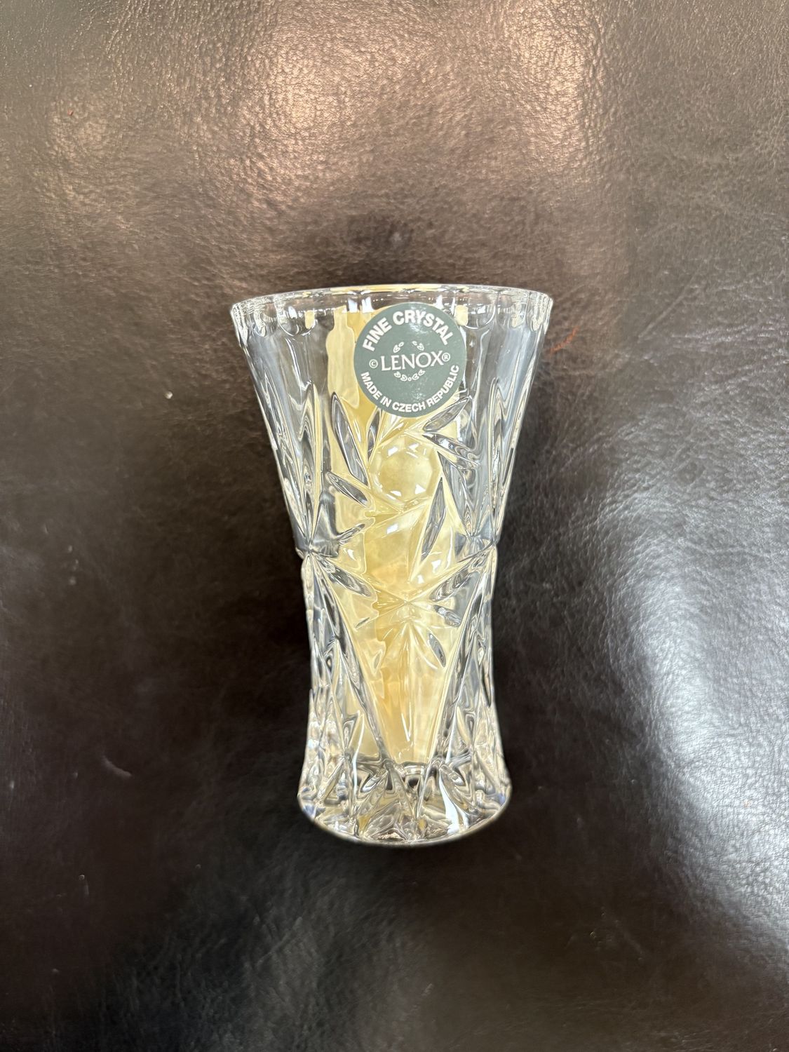 Crystal. Czech Republic. Lenox. Crystal Star Vase. 4&quot;H