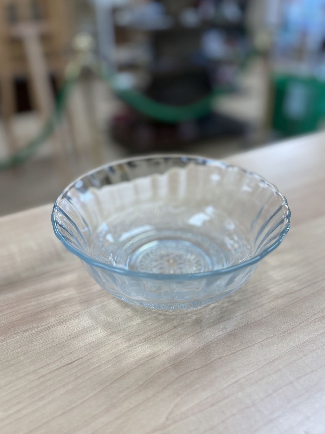 Glass. KIG Malaysia. Vintage Pressed Glass Bowl. Clear. 7&#39;&#39;W (Set of 2)