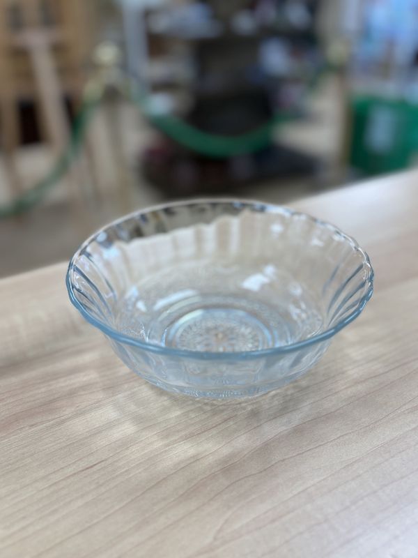 Glass. KIG Malaysia. Vintage Pressed Glass Bowl. Clear. 7&#39;&#39;W (Set of 2)