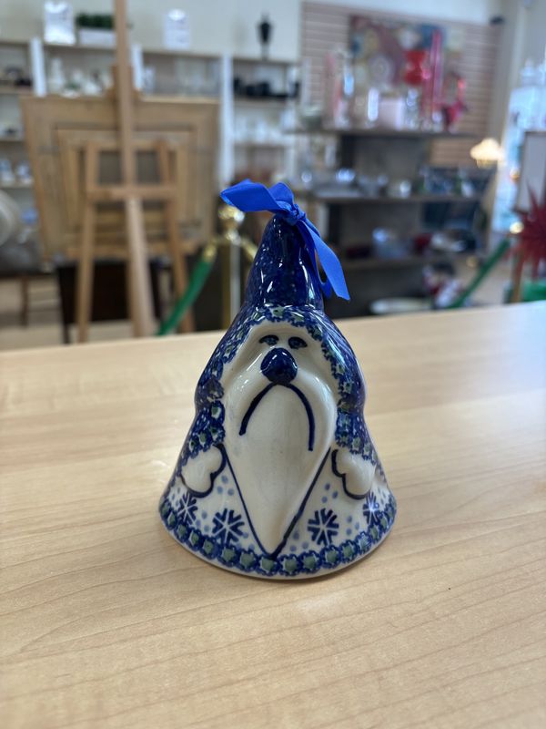 Polish Pottery. Poland. Bell. Gnome. 4.5&quot;H