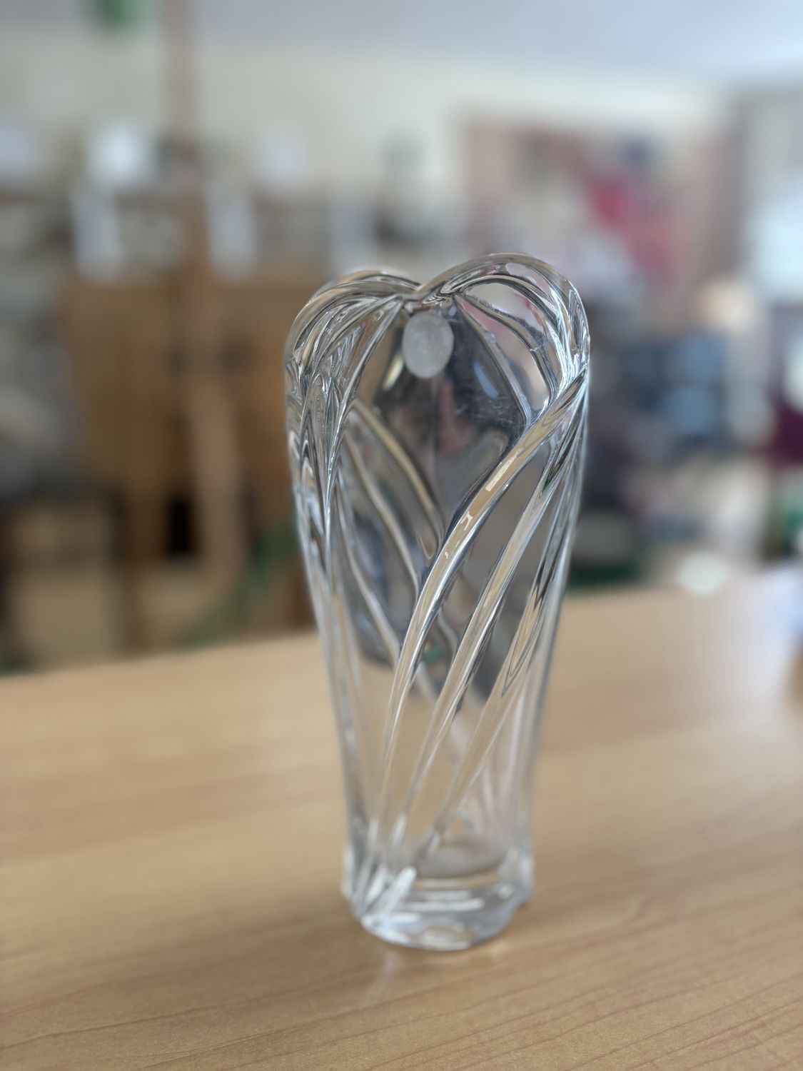 Crystal. Germany. Lenox. Vase. Artic Bloom. 7.75&quot;H