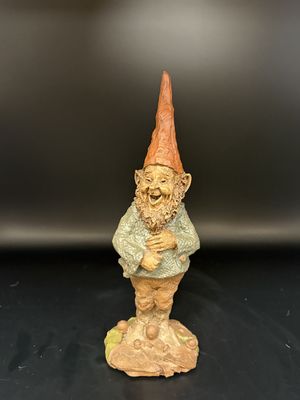 Sculpted Figure. USA. Tom Clark. Meshach. Gnome Standing; Laughing w/Hands on Stomach. 1984. 7.5''H