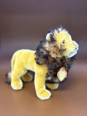 Plush. Germany. Steiff. Lion. "Leo". Mohair, Standing. 7"H