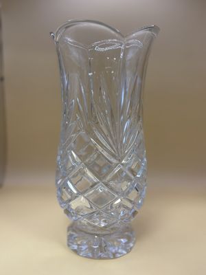 Glass. Japan. Noritake. Hampton Hall Flared Vase. 10"H