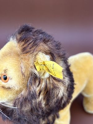 Plush. Germany. Steiff. Lion. "Leo". Mohair, Standing. 7"H