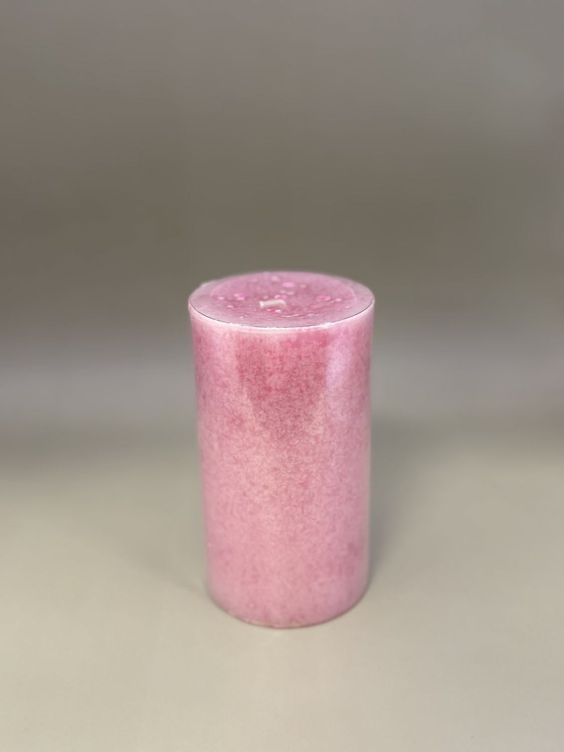 Home &amp; Bath. USA. DW Home. Pillar Candle. Candy Cane Scent. Pink. 5&quot;H