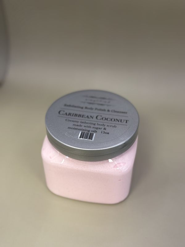 Home &amp; Bath. USA. Simplified. Exfoliating Body Polish and Cleanser. 15 oz.