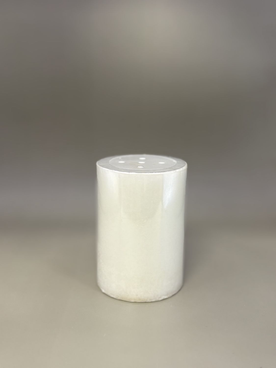 Home &amp; Bath. USA. DW Home. Pillar Candle. Candy Cane Scent. White. 4&quot;H
