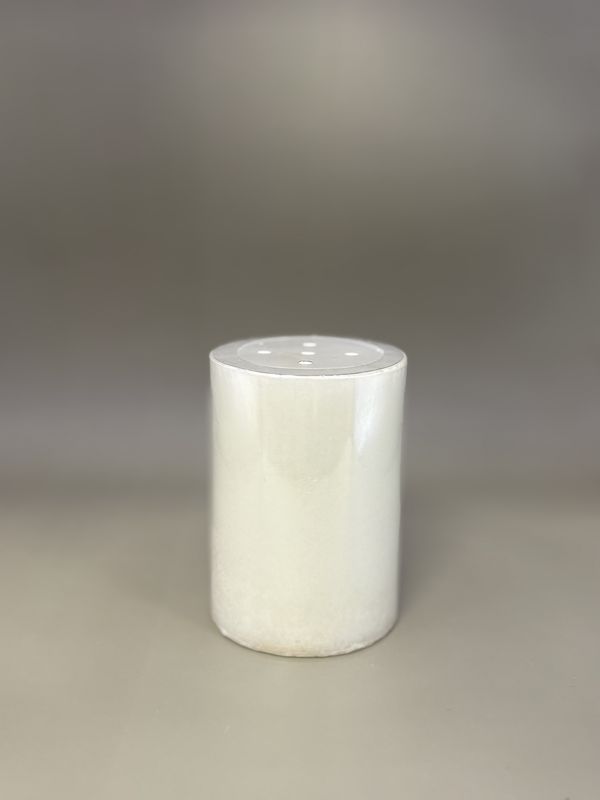 Home &amp; Bath. USA. DW Home. Pillar Candle. Candy Cane Scent. White. 4&quot;H
