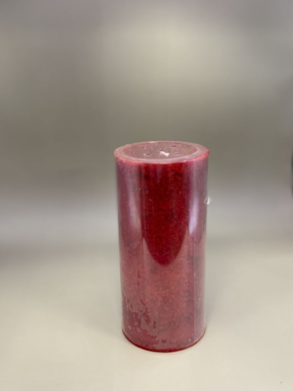 Home &amp; Bath. USA. DW Home. Pillar Candle. Candy Cane Scent. Red. 6&quot;H