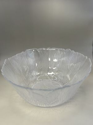 Glass. France. Bowl. Arcoroc Canterbury Crocus. Petal Design. Dishwasher Safe.
