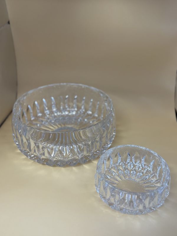 Glass. Germany. Gorham Althea. Serving Bowl with Smaller Bowl. Set of 2.