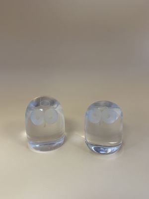 Glass. Norway. Hadeland. Owl Egg. 2.5''H