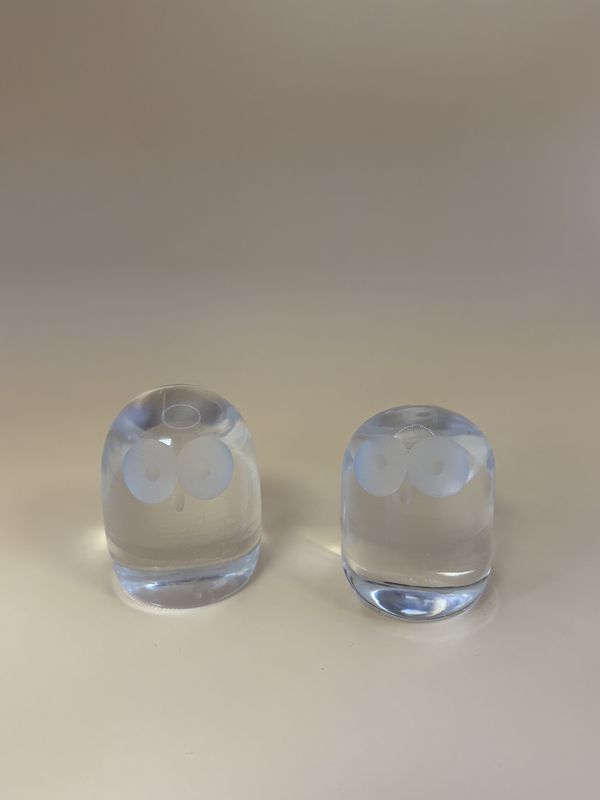 Glass. Norway. Hadeland. Owl Egg. 2.5&#39;&#39;H