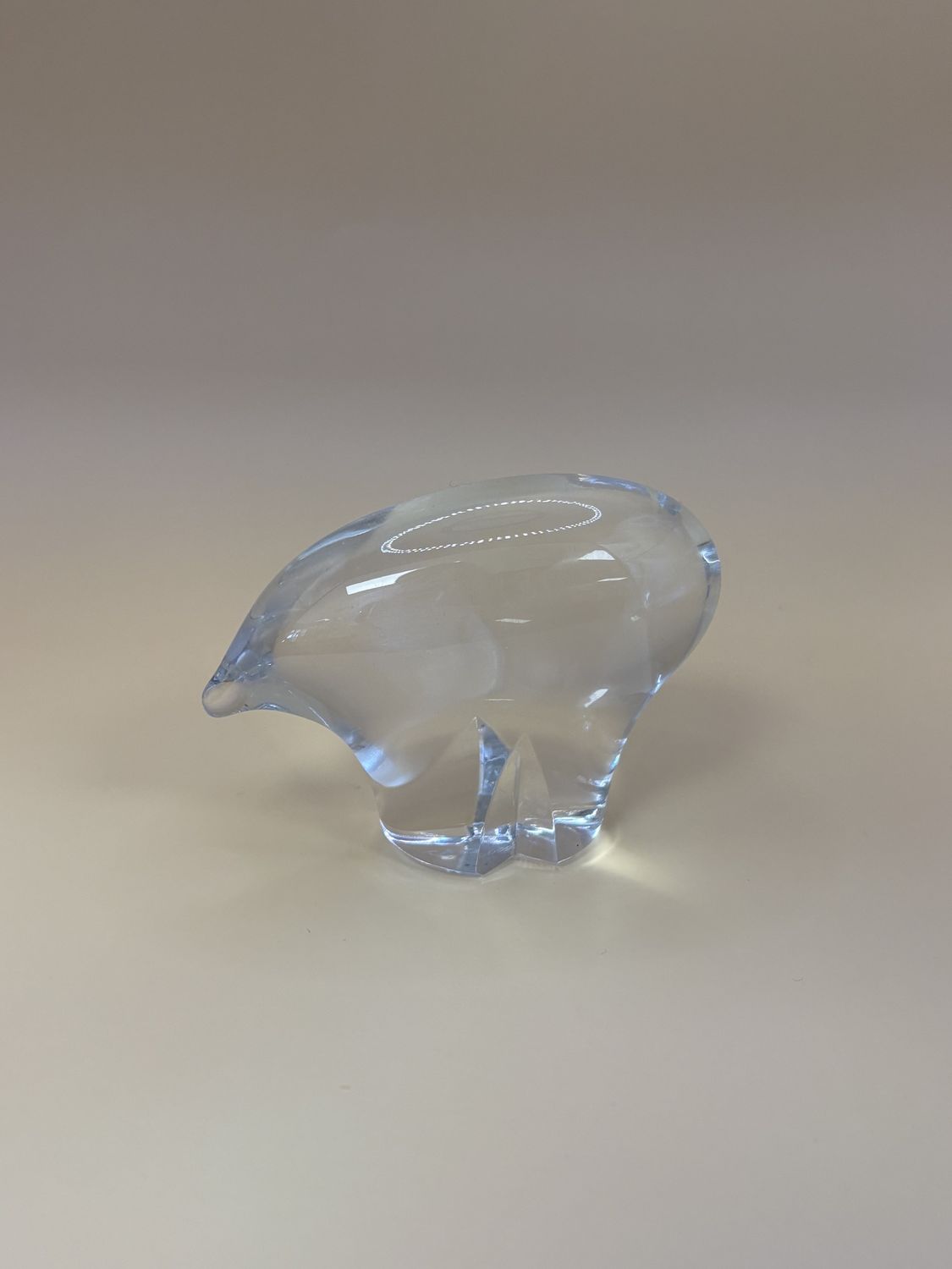 Glass. Polar Bear. 4&#39;&#39; L. 3&#39;&#39;H.