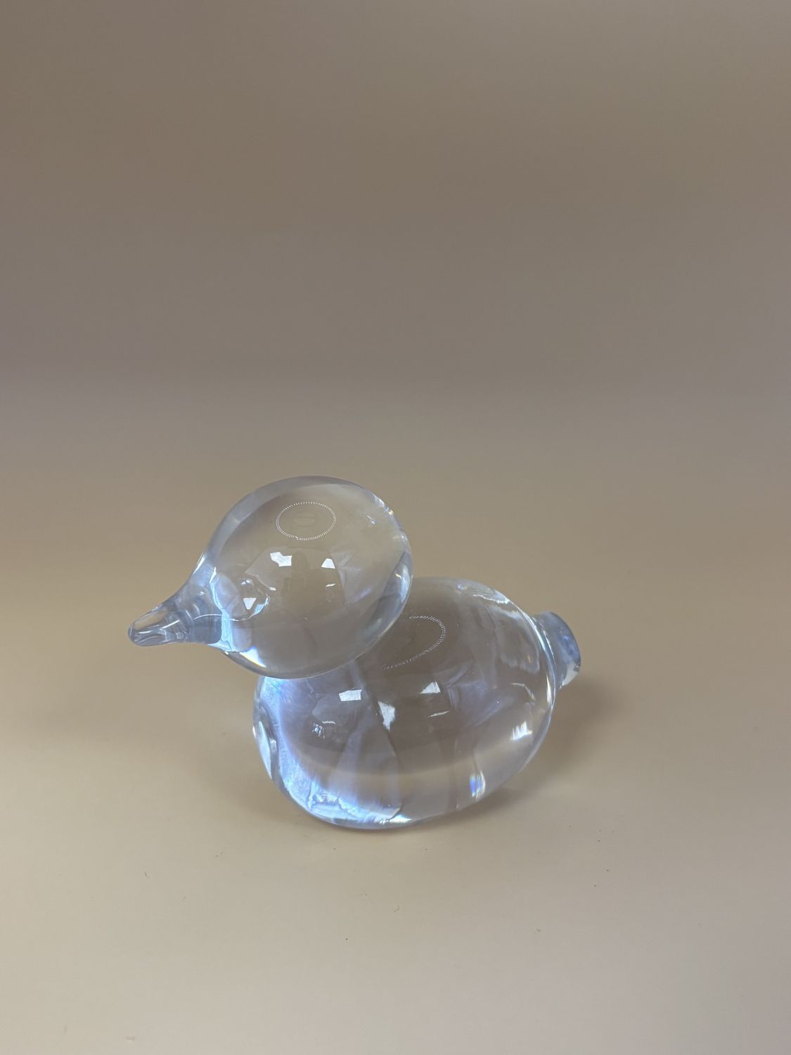 Glass. Duck. 3&#39;&#39;H.
