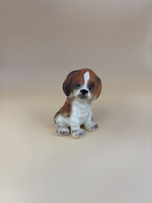Porcelain. Japan.  Basset Hound. Puppy. Josef Originals. Figure.
