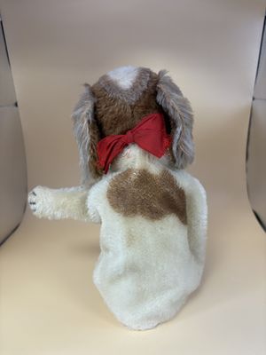 Puppet. Germany. Steiff. Hand Puppet. Dog. Cocker Spaniel. Beige &amp; Brown Spot on Back