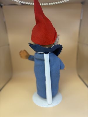 Puppet. Germany. Steiff. Hand Puppet. Gnome. "Gucki" w/Red Hat &amp; White Beard