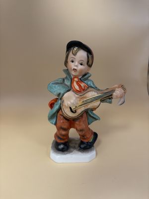 Figurine. Germany. Friedel Bavaria. Boy Playing the Guitar Figurine