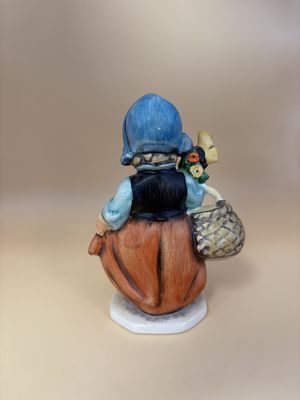Figurine. Germany. Friedel Bavaria. Girl Holding Flowers &amp; Basket