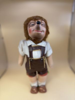 Doll. Germany. Steiff. Mecki. Wearing Lederhosen. 11''H