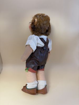 Doll. Germany. Steiff. Mecki. Wearing Lederhosen. 11''H