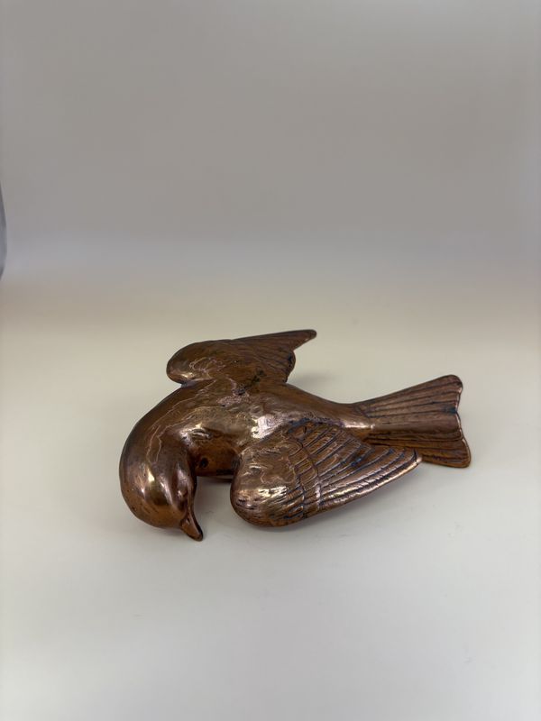 Decoration. Bird Wall Hanging. Copper. 4.75&#39;&#39;L