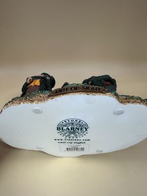 Decor. Ireland. Blarney Stone Enterprises. "Out of Sight". 3 Leprechauns Playing Golf. 6"W