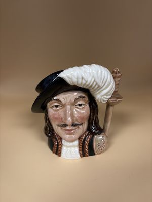 Ceramic. England.  Royal Doulton. Character Jug: Athos, One of the Three Musketeers.