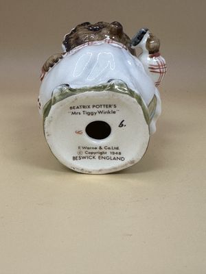 Figure. England.  F. Warne &amp; Co. Ltd. Beatrix Potter's "Mrs. Tiggy Winkle". 3.25"H