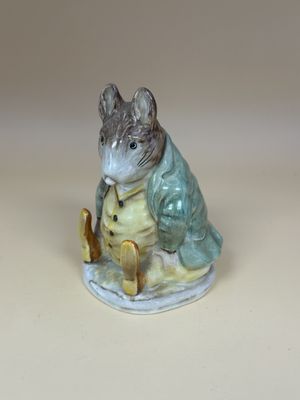 Figure. England.  F. Warne &amp; Co. Ltd. Beatrix Potter's "Samuel Whiskers" Mouse. 3.5"H