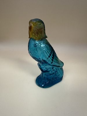 Glass. USA. Avon. Vintage Cologne Bottle. Island Parakeet. 5"H