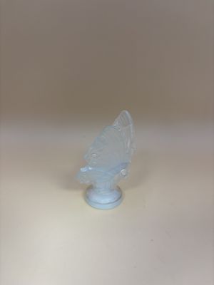 Glass. France. Sabino Art Glass. Opalescent Glass Butterfly (Open Wings). 2.75"H