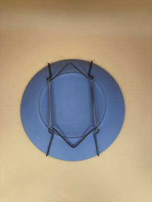 Jasperware. England. Wedgwood. Mother Plate. 1974. Pale Blue and White. 6.5"W