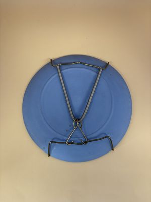 Jasperware. England. Wedgwood. Mother Plate. 1980. Pale Blue and White. 6.5"W