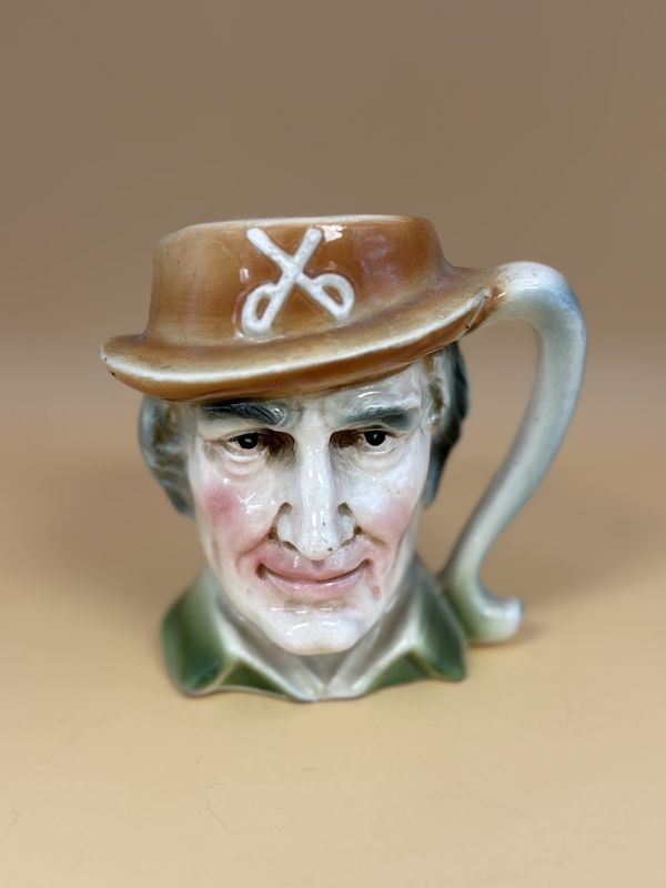 Ceramic. England.  Royal Doulton. Henry Ford Mini-Toby Pitcher White