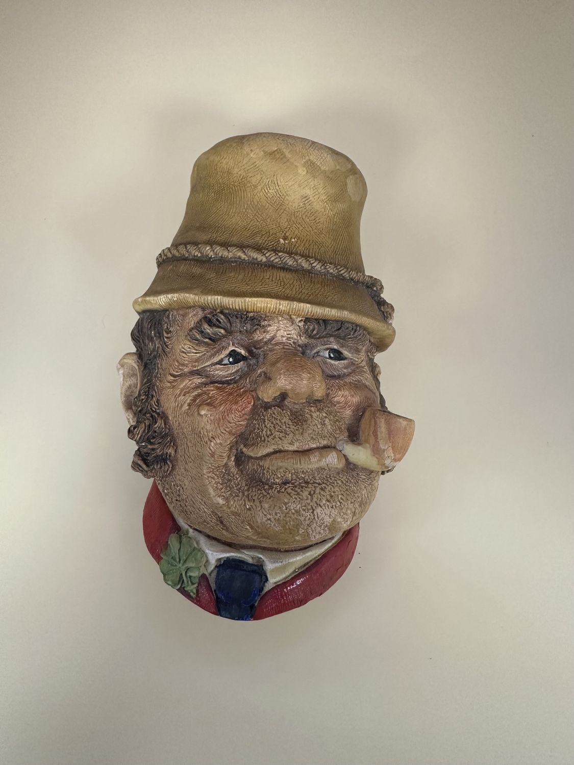 Chalkware. England. Bossons Wall Ornament. 1969. &quot;Paddy&quot;. 5.25&quot;H