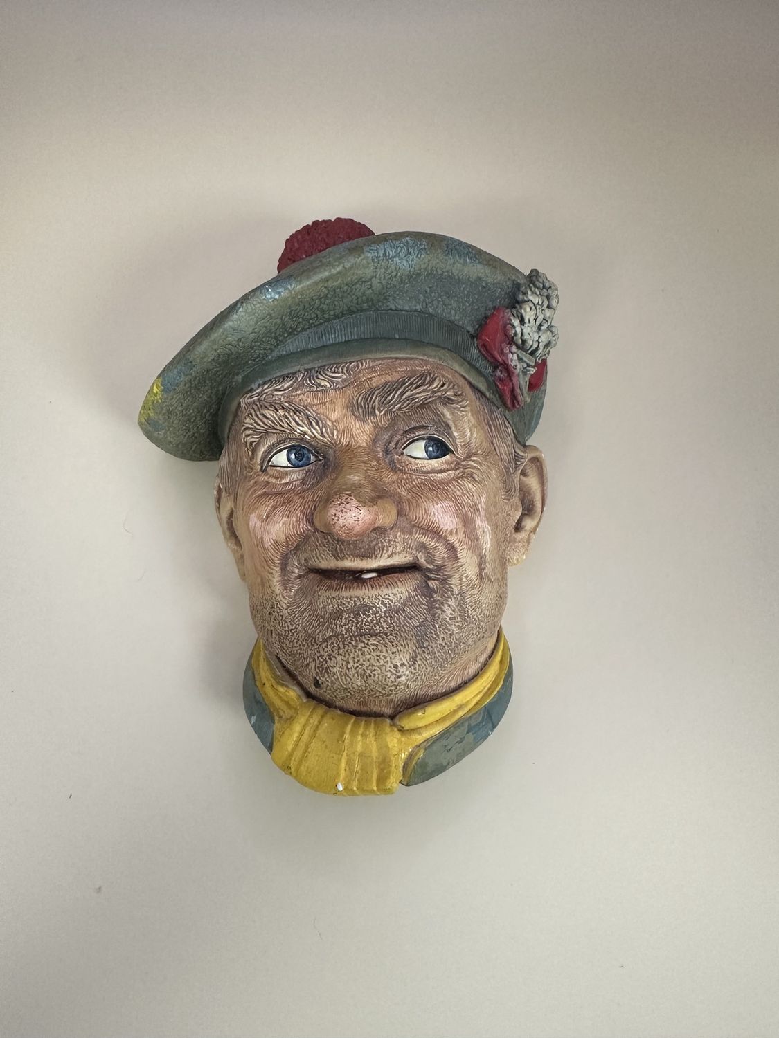Chalkware. England. Bossons Wall Ornament. 1969. Scottish &quot;Jock&quot;. 5.75&quot;H