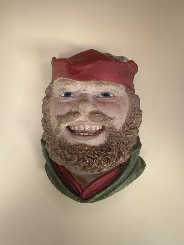 Chalkware. England. Legend Wall Ornament. 1981. &quot;Little John&quot;. 5.75&quot;H