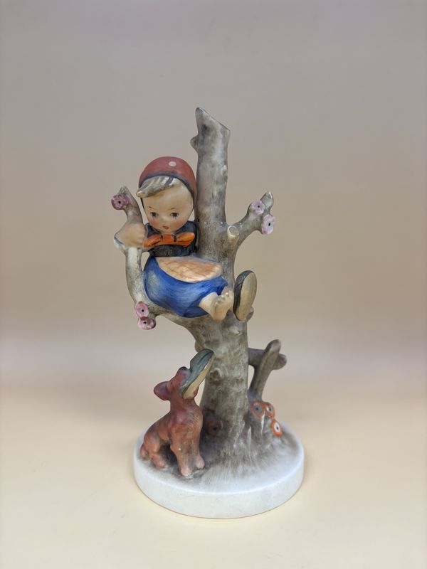 Figurine. Germany. Hummel. #56/B &quot;Out of Danger&quot; TMK 2 (1950-1959). 6.5&quot;H