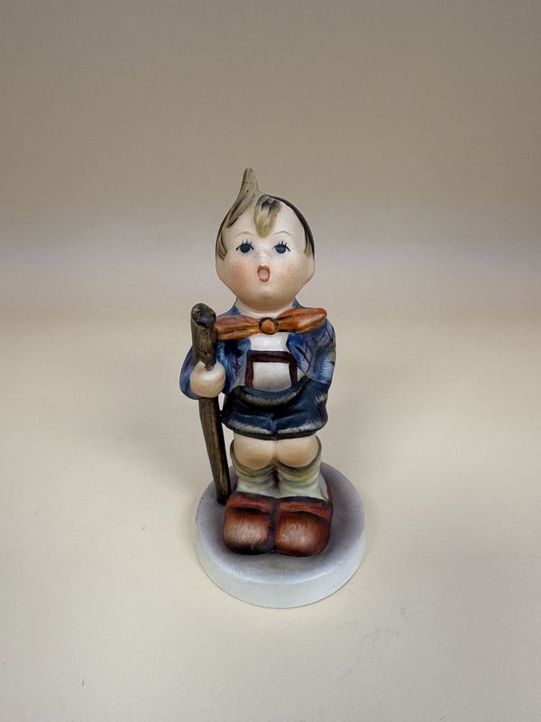 Figurine. Germany. Hummel. #16/1 &quot;Little Hiker&quot;. TMK 3SS (1960-1972). 4.25&quot;H