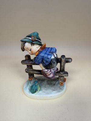 Figurine. Germany. Hummel. #201 2/0 "Retreat to Safety" TMK 5 (1972-1979).  4"H