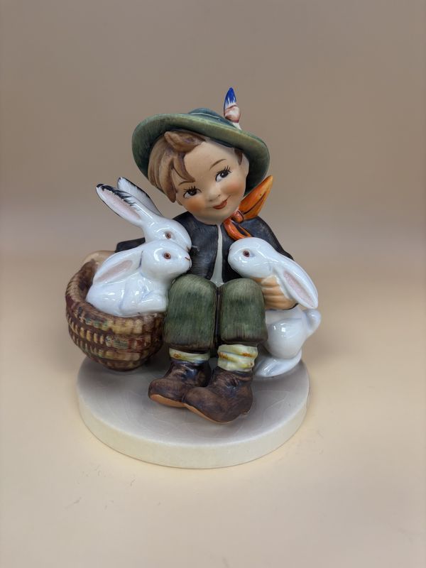 Figurine. Germany. Hummel. #58/1 &quot;Playmates&quot; TMK 5 (1972-1979).  4.75&quot;H