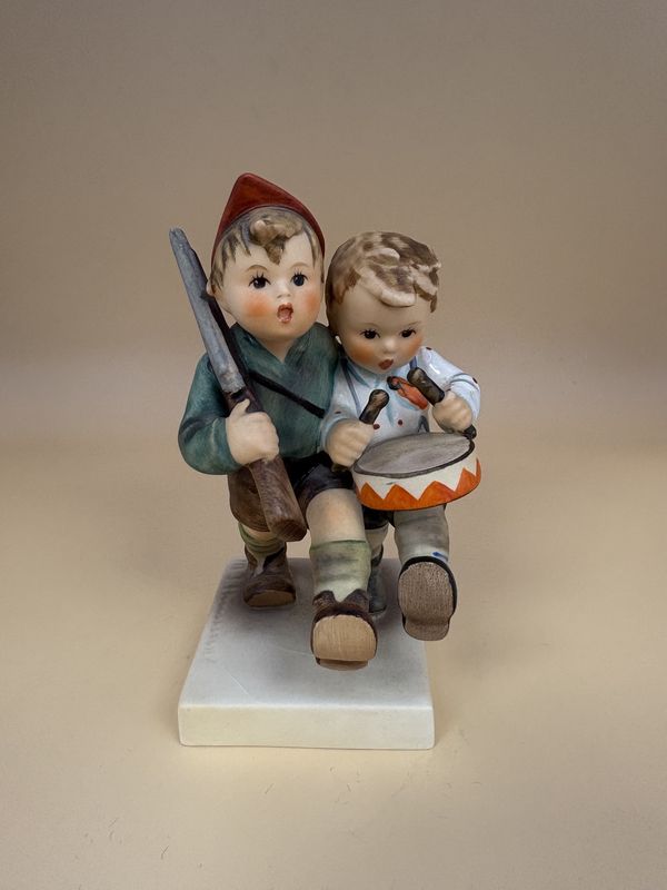 Figurine. Germany. Hummel. 50 2/0 &quot;Volunteers&quot; TMK 3SS (1960-1972). 4.75&quot;H