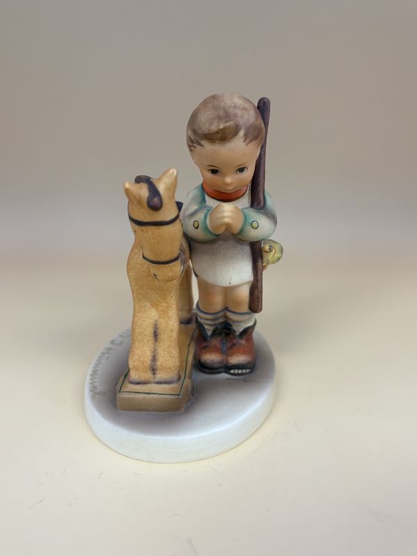 Figurine. Germany. Hummel. #20 &quot;Prayer Before Battle&quot;. TMK 5 (1972-1979). 4.25&quot;H