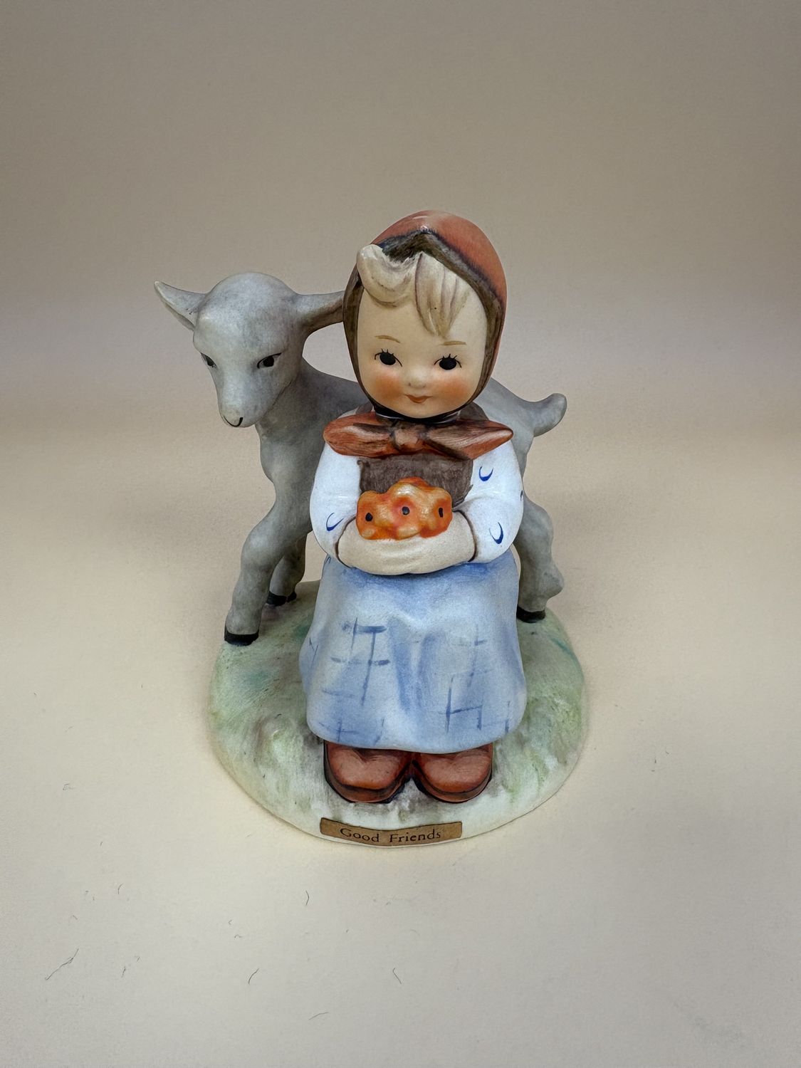 Figurine. German. Hummel. #182 &quot;Good Friends&quot;. TMK 3SS (1960-1972). 3.5&quot;H