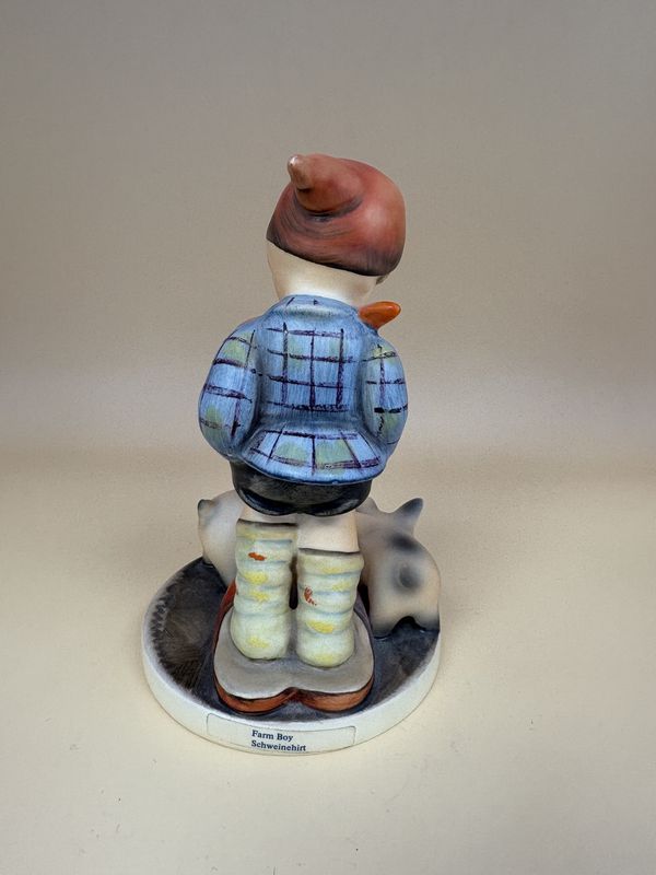Figurine. German. Hummel. #66 "Farm Boy". TMK 6 (1979-1991). 5"H