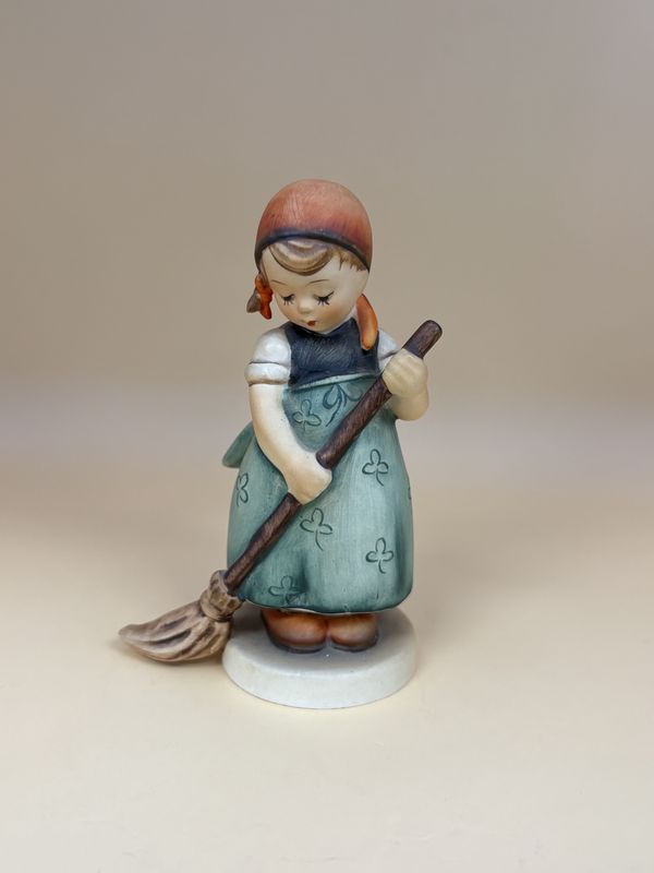 Figurine. German. Hummel. #171 &quot;Little Sweeper&quot;. TMK 2 (1950-1959). 4.75&quot;H
